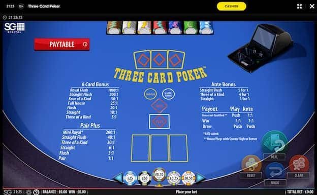 3 card poker
