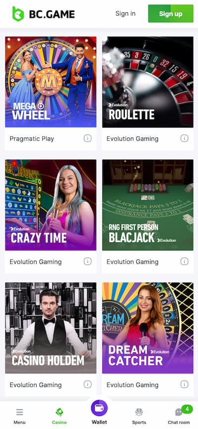 BC Game Wyoming Casino App