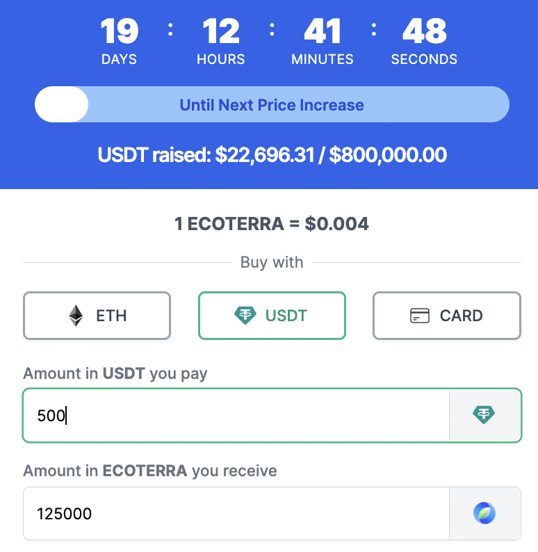 presale ecoterra