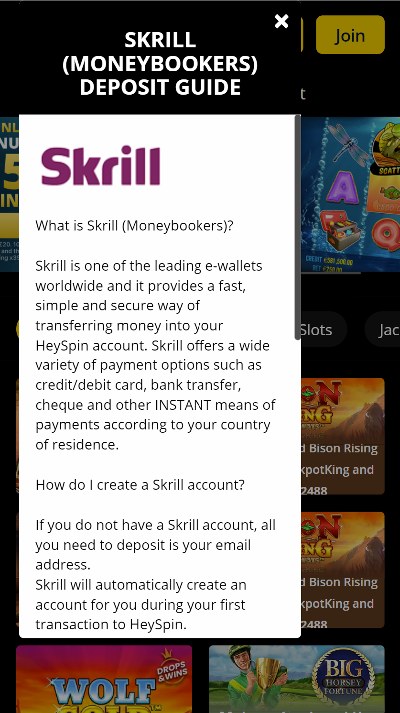Skrill Casinos UK - Deposit