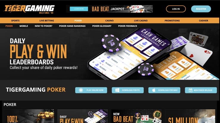 Tigergaming Poker NZ