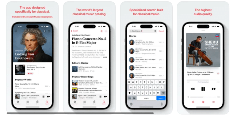 apple classical music app will be launch in late March