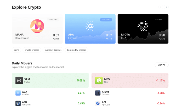 eToro crypto
