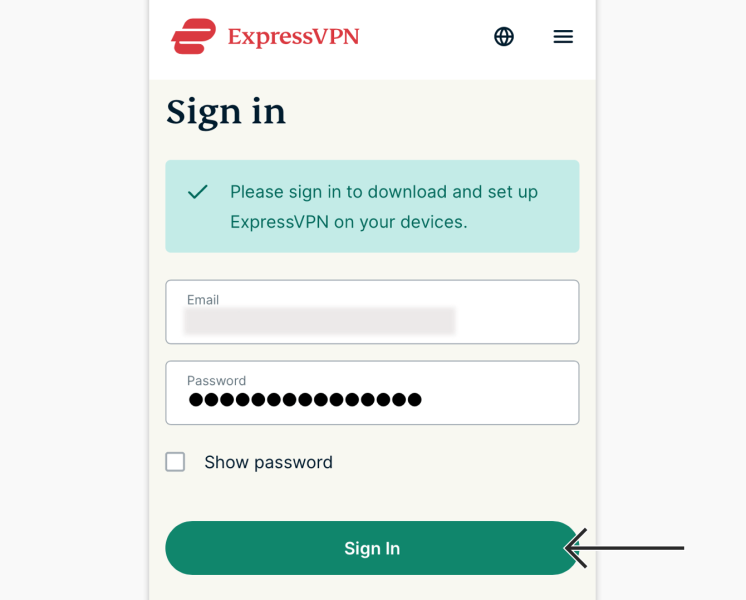 expressvpn-account-mobile-tap-sign-in
