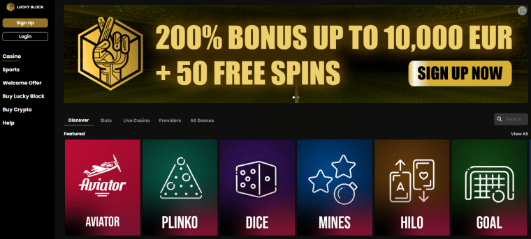 Lucky Block Casino & Sportsbook Review December 2023