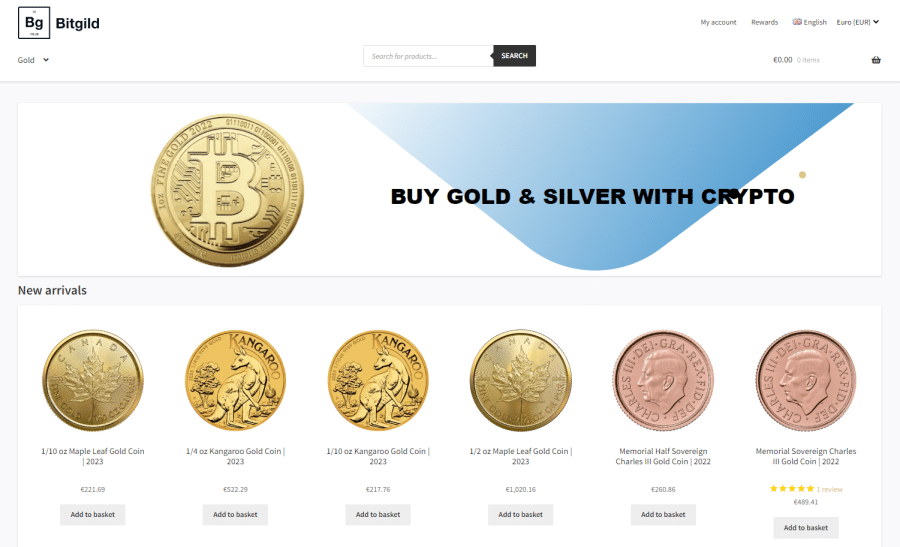 Bitgild is an online gold dealer focusing on gold bullion coins and bars