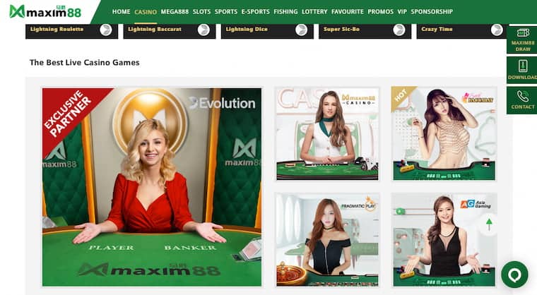 Maxim88 Casino Malaysia