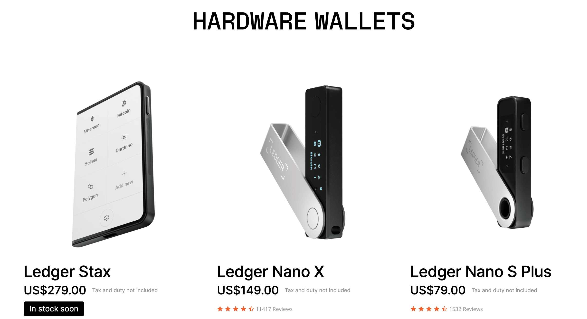 Ledger crypto payments