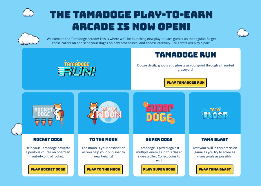 Tamadoge Arcade