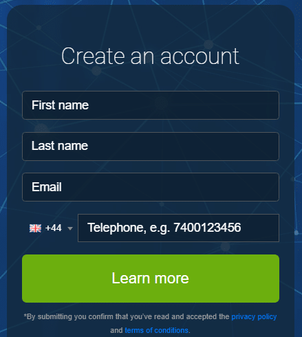 Immediate Future trading platform Стъпка 1 – Посетете уебсайта на Immediate Future и създайте акаунт