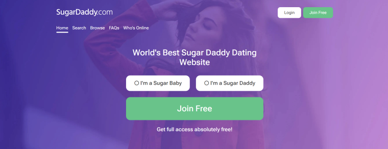 sugardaddy.com homepage
