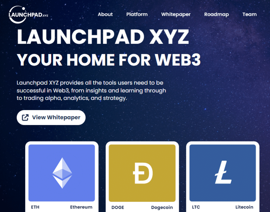 With Launchpad XYZ, users have everything they need to thrive in Web3 space
