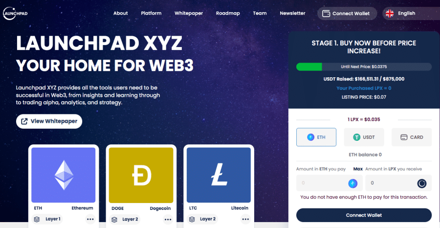 Launchpad XYZ price