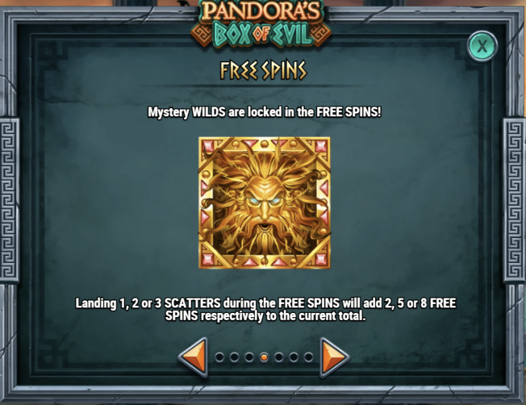 Pandora's box free spins