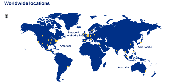 Paypal Worldwide locations