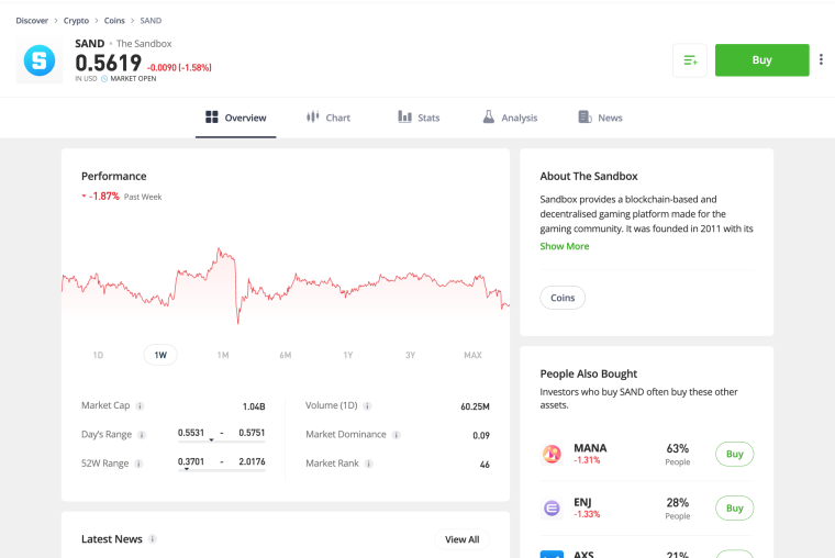 Sandbox eToro