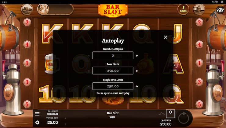 Bar Slot Autoplay