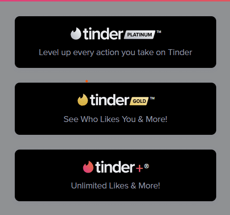 Tinder products