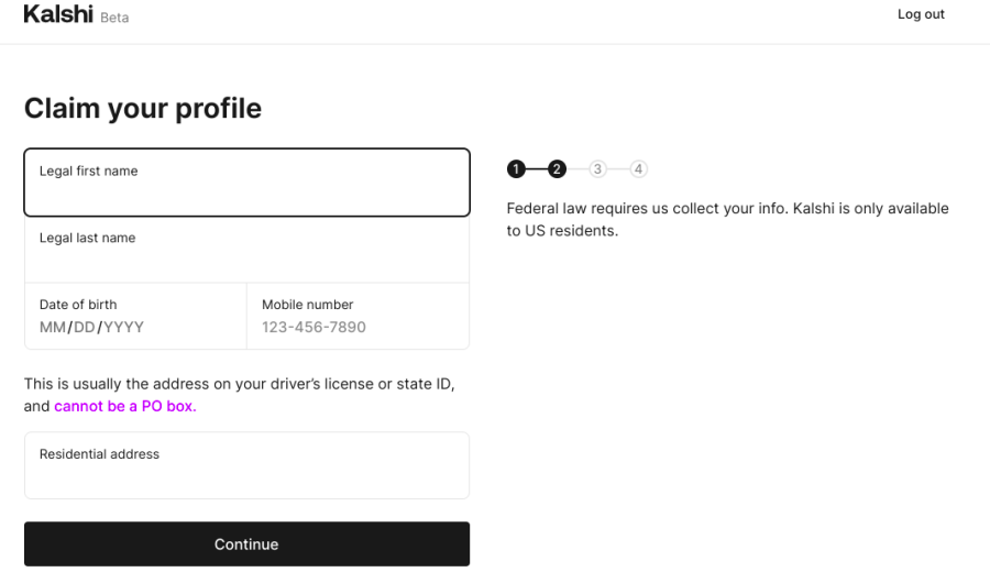 Kalshi register