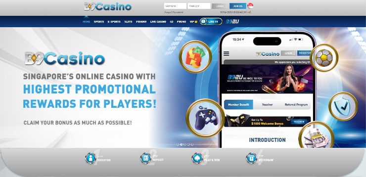 Online casino bonus SG - B9Casino