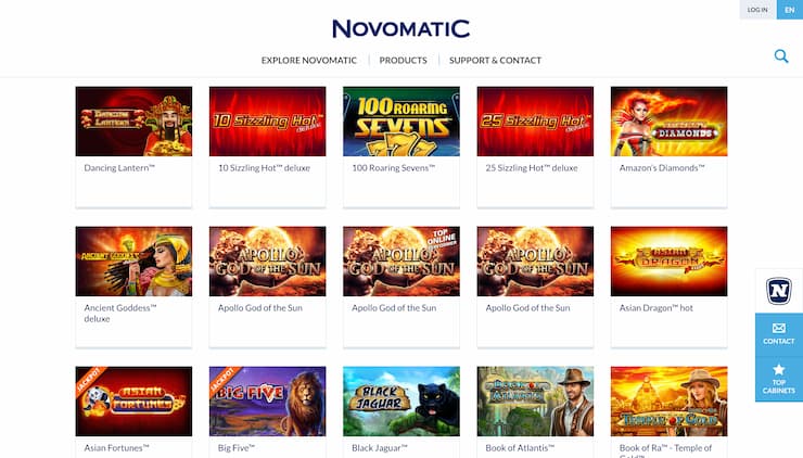 Novomatic Casino Slots