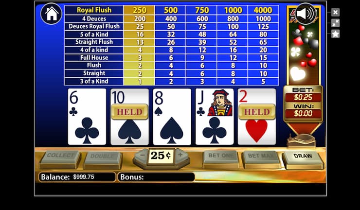how to play Video Poker