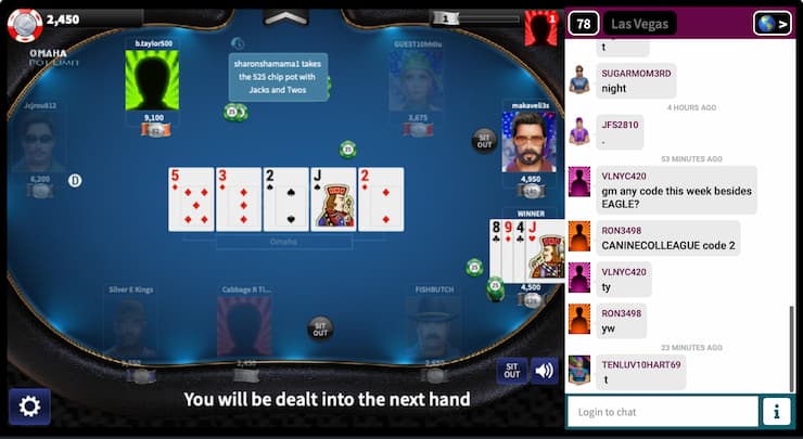 Omaha Poker Showdown