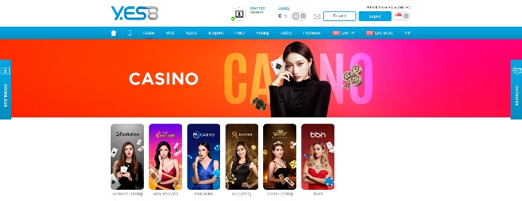 Yes8sg Casino review
