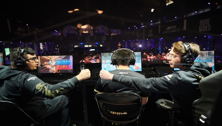 A team competing in the Call of Duty League
