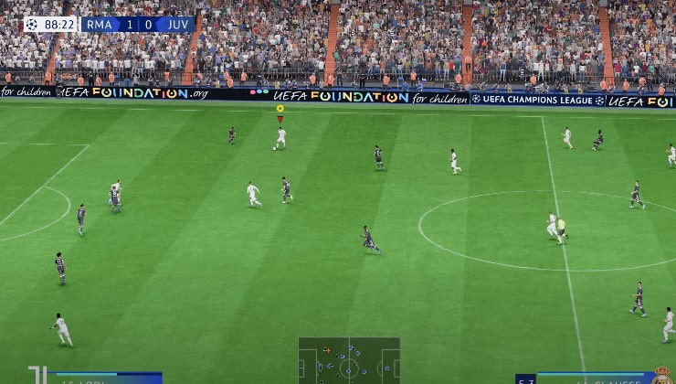 FIFA gameplay in action for bettors to gamble on