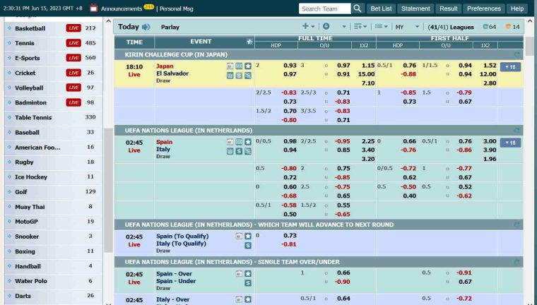 Uwin33 Sports Betting Options