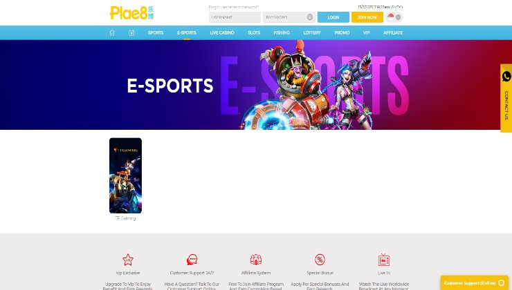 Plae8 providing the TF Gaming software for eSports bettors