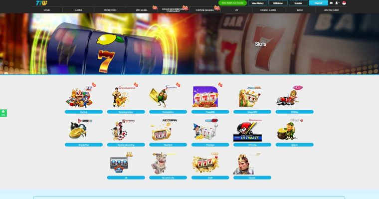 77bet slots section