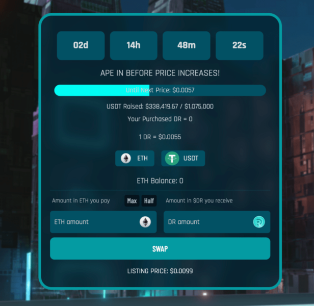 Buying $DR Token