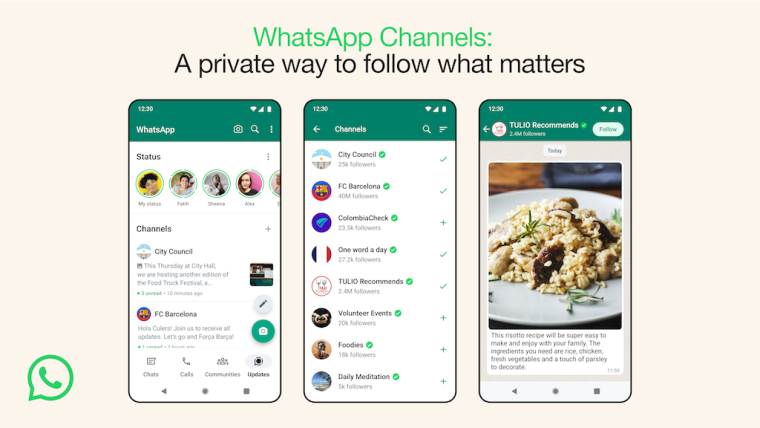 whatsapp launches new broadcasting feature channels