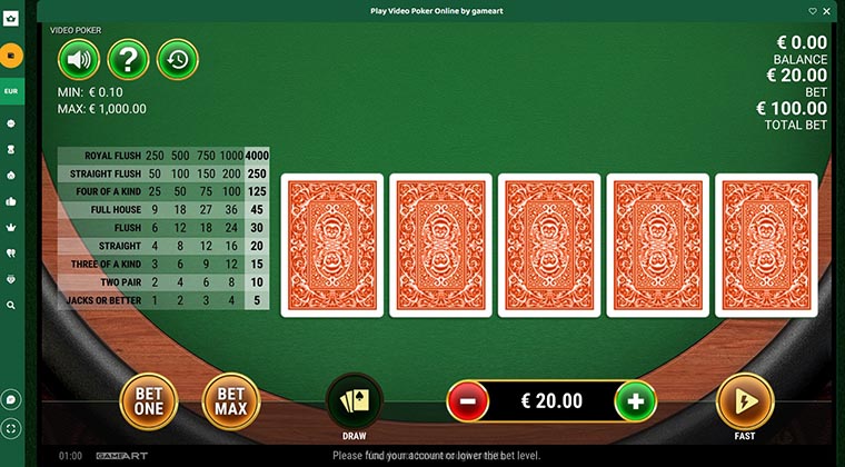 50 Crowns Video Poker