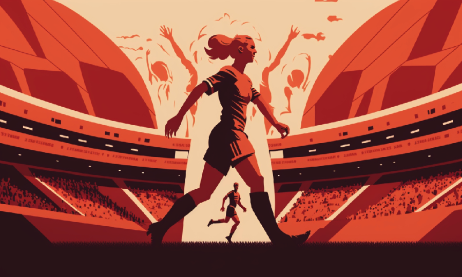 FIFA Women's World Cup 2023: art concept generated with AI.