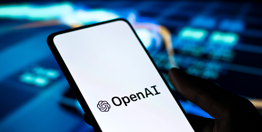 OpenAI jobs - OpenAI logo on phone screen stock image