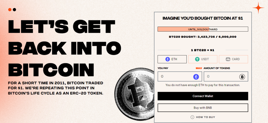 BTC20 price