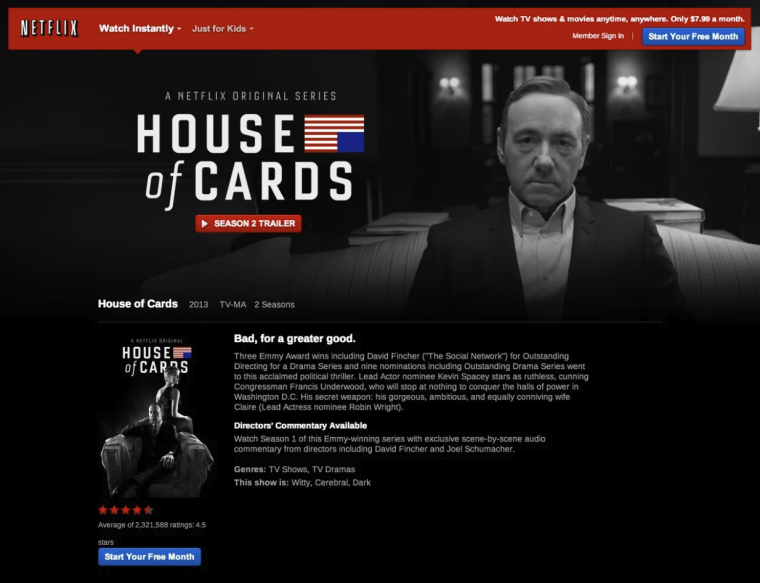 netflix house of cards 