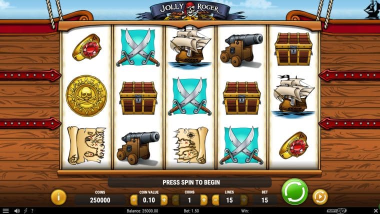 Jolly Roger slot machine themes