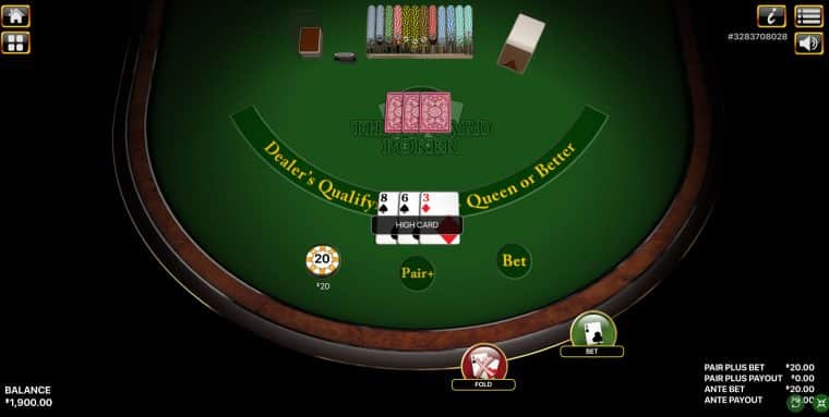 3-Card free poker