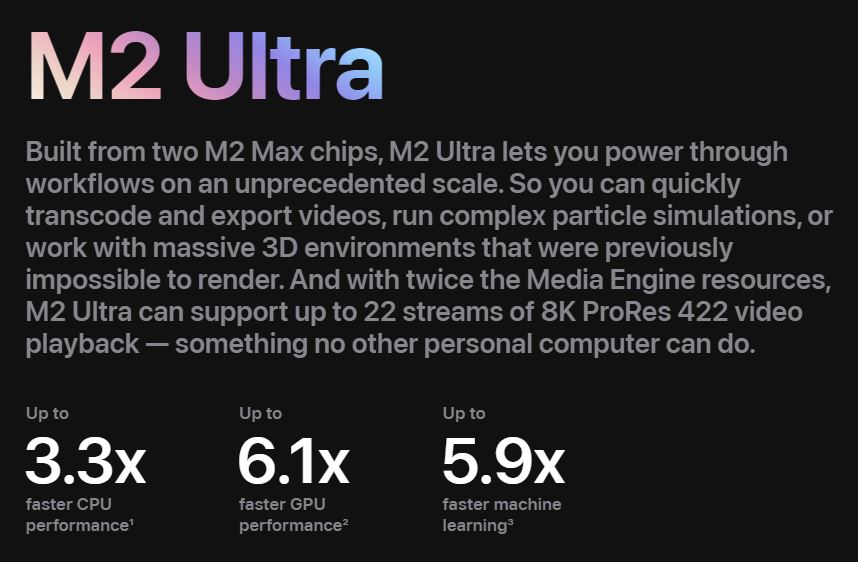 M2 Ultra product description