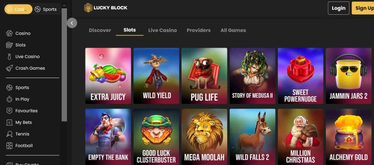 Lucky Block Ethereum casino site