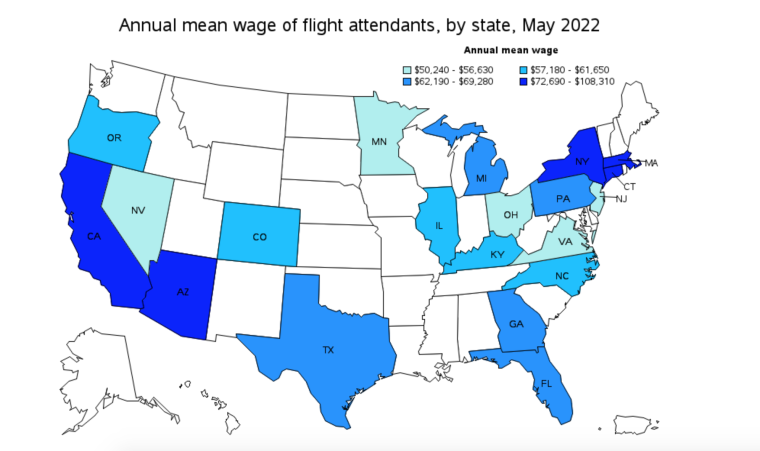 Flight-Attendant-Salary-Statistics-by-State