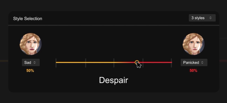 Replica Studios AI voice generator interface