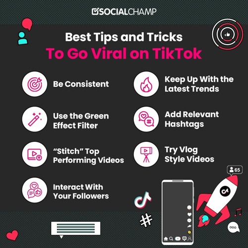 Tricks and tips to go viral on Tiktok