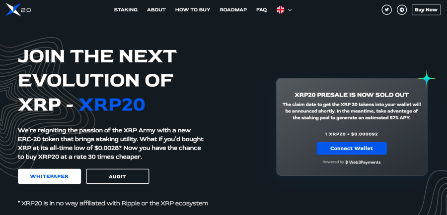 XRP20 presale sold out