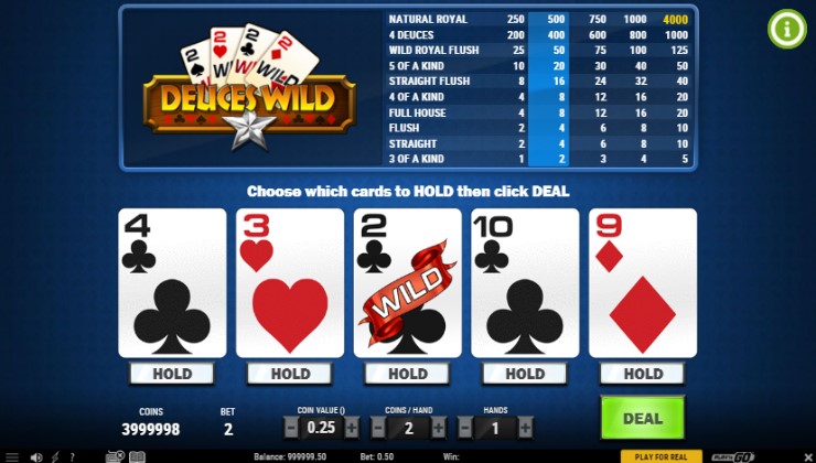 Deuces Wild Multihand by Play’n Go