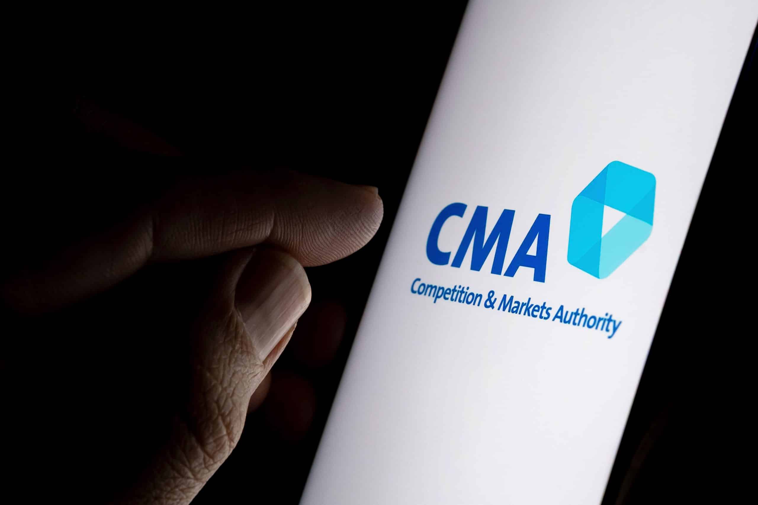 cma logo on phone